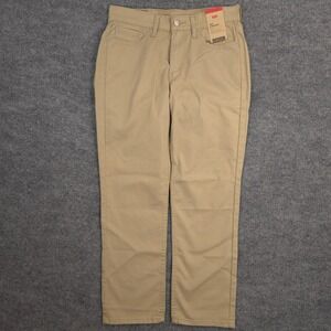 Levis 514 Pants Mens 30X29 Khaki Straight Leg 5 Pocket Stretch Twill Preppy NEW